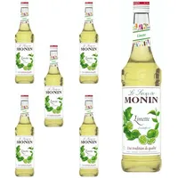 6 Flaschen | MONIN LIMETTE | 0,7L je Flasche | Süß-Sauer-Geschmack