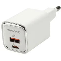 Wayme Netzladegerät Schnell Netzladestecker 30W USB-C + QC3.0