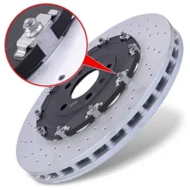 Brembo 2x Bremsscheibe Zweiteilig belüftet Vorne [Hersteller-Nr. 09.9477.23] für Audi