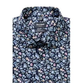 Olymp Luxor, modern fit New Kent", Herren, Gr. 43, Normaler Arm, marine, 100% Baumwolle, Hemden,