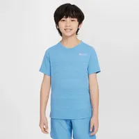 Nike Dri-FIT Miler Trainingsshirt Kinder 489 blue beyond S