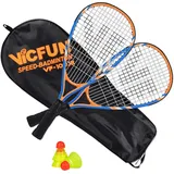 VICFUN Crossminton-Set 100 Junior bunt No Size