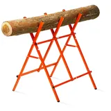 YARDMARIS Sägebock,klappbar Holzsägebock für Kettensäge & Handsäge,Stahl Sägepferd Ständer, Holzsägearbeiten Schneiden von Blockholzständer,Tragfähigkeit 150KG