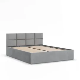 mebligo Polsterbett 140 x 200 cm Grau