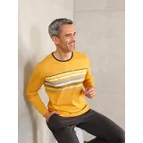 wäschepur Schlafanzug wäschepur ocker-graphit