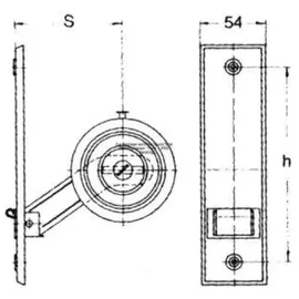 FORUM PARO Gurtwickler 110110 verzinkt weiße Deckplatte