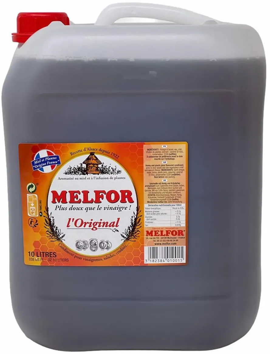 Melfor l'original - Original Essig Würzmittel, 10 Liter Kanister für Großverbraucher