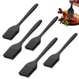 5 StüCk 21cm Backpinsel Backpinsel Silikon Silikonpinsel KüChe Kuchenpinsel HitzebestäNdig Silikon Kochpinsel Silikon LebensmittelqualitäT Pinsel KüChe FüR Grillen, GebäCk, RüHren, Backen, Kochen