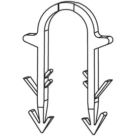 TECE floor Tackernadel lang, 6x55mm Dimension 14-20mmmm, magaziniert, für Kombitacker, 77610023