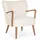 BIZZOTTO Sessel Moritz Teddy Stoff weiß