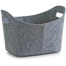 Zeller Aufbewahrungskorb oval 37 x 28 x 25 cm 1-tlg. grau