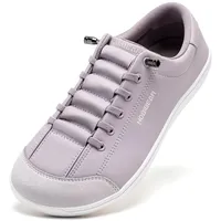HOBIBEAR Barfußschuhe für Damen und Herren | Zero Drop | Breite Leder Minimalistische Trail Running Walking Schuhe - 39 EU Weit
