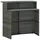 vidaXL Bartisch 120 x 55 x 110 cm Grau