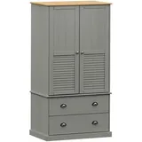 vidaXL Kleiderschrank VIGO 90 x 176 x 55 cm Grau