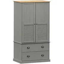 vidaXL Kleiderschrank VIGO 90 x 176 x 55 cm Grau
