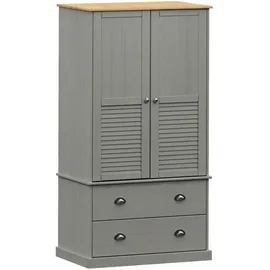 vidaXL Kleiderschrank VIGO 90 x 176 x 55 cm Grau