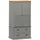 vidaXL Kleiderschrank VIGO 90 x 176 x 55 cm Grau
