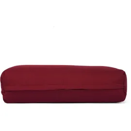 Bodhi Salamba (rechteckig) Yoga-Bolster ECO, Dinkelhülsen Bordeaux rot No Size