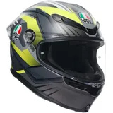 AGV K6 S Excite, Integralhelm - Matt Grau/Neon-Gelb / XL