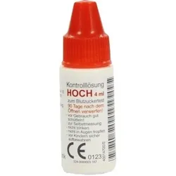 GLUCO TEST Plus Kontrolllösung hoch 4 ml
