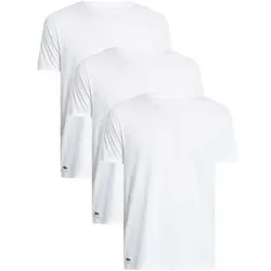 Lacoste  Pyjamas/ Nachthemden 3er-Pack Lounge-T-Shirts mit Rundhalsausschnitt  in Weiss, EU M