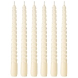 Boltze 2022299 TWISTO, Kerze 20 cm Creme 6tlg.