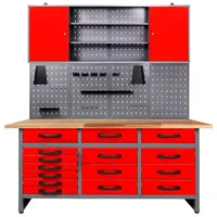 Ondis24 Werkstatt-Set »Werkstatt-Set Karsten 160 cm XL Schrank« - rot