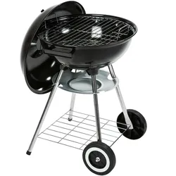 TECTAKE Kugelgrill mit Rollen Ø 41,5cm