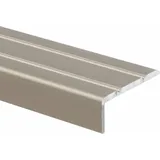 Karat Winkelprofil Treppenkantenprofil Aluminium Selbstklebend Edelstahl matt 24,5 x 10 mm