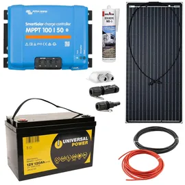 a-TroniX Solaranlage Wohnmobil 440W mit 120Ah Batterie und Victron MPPT Laderegler