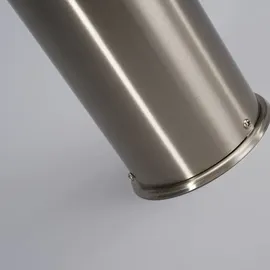 LINDBY Enja Spritzwassergeschützt (Modern) in Alu aus Edelstahl E27 - Wegeleuchte, Pollerleuchte, Wegelampe, Sockelleuchte