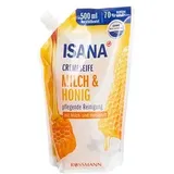 Isana Flüssigseife Milch & Honig 500 ml