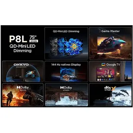 TCL 75P8L 75" 4K UltraHD QLED Smart TV