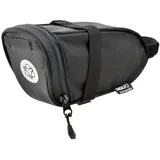 AGU Performance DWR Satteltasche Fahrrad, 0.7L Fahrrad Satteltasche, Wasserabweisend, Reflektierend, 100% Recyceltes Polyester - Schwarz