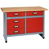 Küpper Werkbank  (L x B x H: 60 x 120 x 84 cm, Anzahl Schubladen: 5 Stk.)