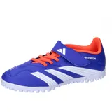 Adidas Predator Club Hook-and-Loop J Football Boots Turf Fußballschuhe, Lucid Blue/Cloud White/solar red, 38 EU