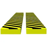 vidaXL Kantenschoner 2 Stk. Gelb/Schwarz 6x2x101,5 cm