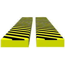 vidaXL Kantenschoner 6 x 2 x 101,5 cm gelb/schwarz