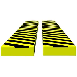 vidaXL Kantenschoner 6 x 2 x 101,5 cm gelb/schwarz