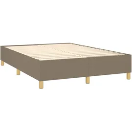 vidaXL Boxspringbett 140 x 200 cm Taupe