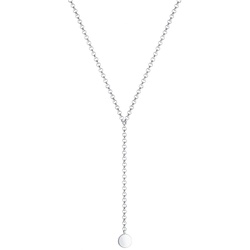 Elli Choker Y-Kette Kreis Plättchen Geo 925 Silber Damen 