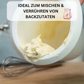 Westmark Quirltopf mit zweigeteiltem Deckel, 1 l, weiß/apfelgrün, 3151227A