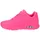 SKECHERS Uno Night Shades hot pink durabuck 38
