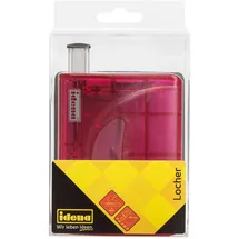 IDENA Idena, Locher, Locher transluzent, rot bis 16 Blatt,
