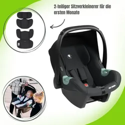 ABC Tulip Babyschale i-Size / 0 bis ca. 13 kg, Farbe Kinderwagen: Sage
