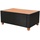 vidaXL Polyrattan Lounge-Set schwarz/cremeweiß