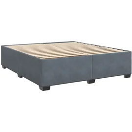 vidaXL Boxspringbett 180 x 200 cm Dunkelgrau