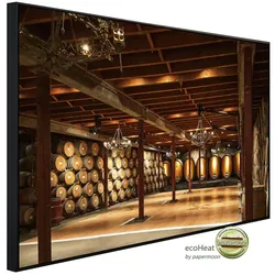 papermoon Infrarotheizung »EcoHeat - Napa Valley Wein«, Matt-Effekt - bunt