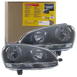 Hella Upgrade Scheinwerfersatz in schwarzen Design [Hersteller-Nr. 1EG247007-871] für VW