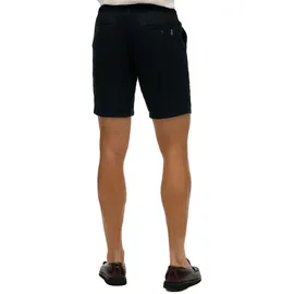 Superdry Herren Leinenshort - Merchant Linen Short, kurze Hose, Leinen, einfarbig Blau XL